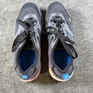 Skechers Men's Go Run Lace Up Sneakers Tennis Shoe Charcoal/Blue Size 11 1/2